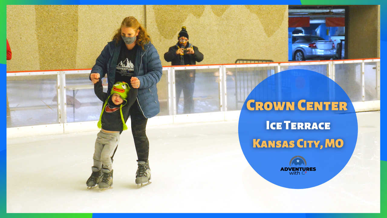 Ice Skating Crown Center Ice Terrace Kansas City Missouri Winter